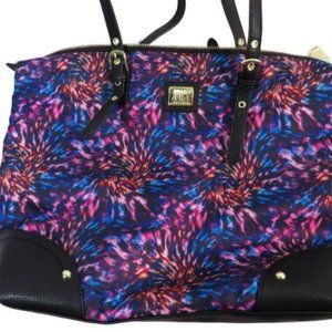 JUICY COUTURE PURPLE TIE DYE LARGE BAG RARE 8X14 9" STRAP